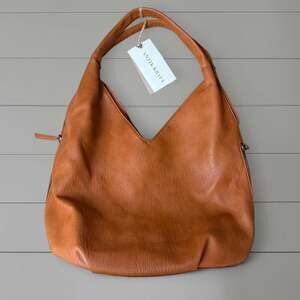 Antik Kraft Tan Leather Hobo Bag - NWT Adjustable Strap Shoulder Bag